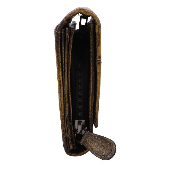 Greenburry Destressed Geldbörse RFID Schutz Leder 13 cm