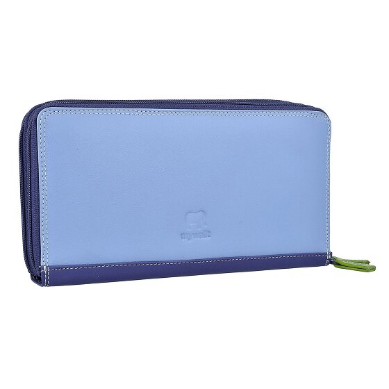 Mywalit Large Double Zip Around Purse Geldbörse Leder 18 cm