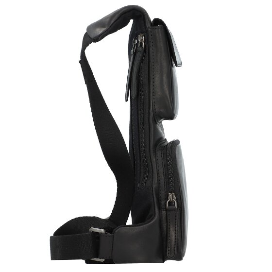 Greenburry Pure Black Umhängetasche Leder 16 cm