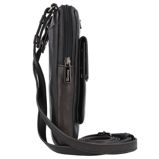 Greenland Nature Black Nappa Handytasche Leder 11.5 cm