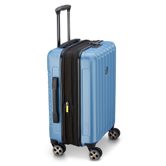 Delsey Paris Longitude 4 Rollen Kabinentrolley 55 cm mit Dehnfalte