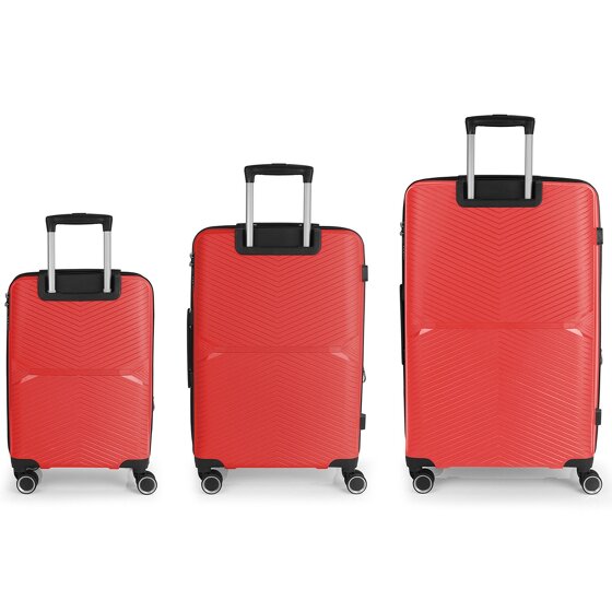 Gabol Kume 4 Rollen Kofferset 3-teilig mit Dehnfalte