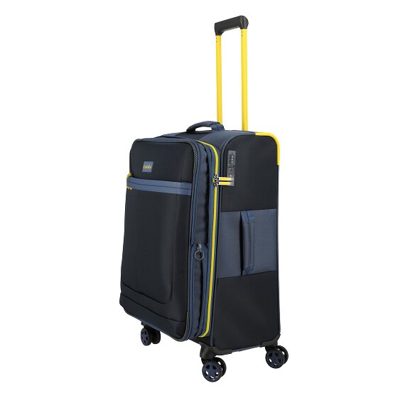 Travelite Color Craze 4 Rollen Trolley M 66 cm mit Dehnfalte