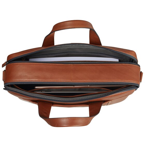 Leonhard Heyden Hamburg Aktentasche Leder 40 cm Laptopfach