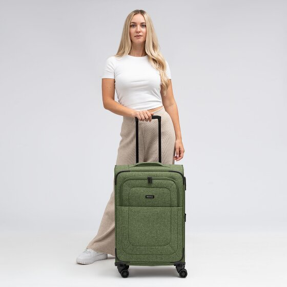 Redolz Essentials 12 MEDIUM 4-Rollen Trolley 67 cm mit Dehnfalte