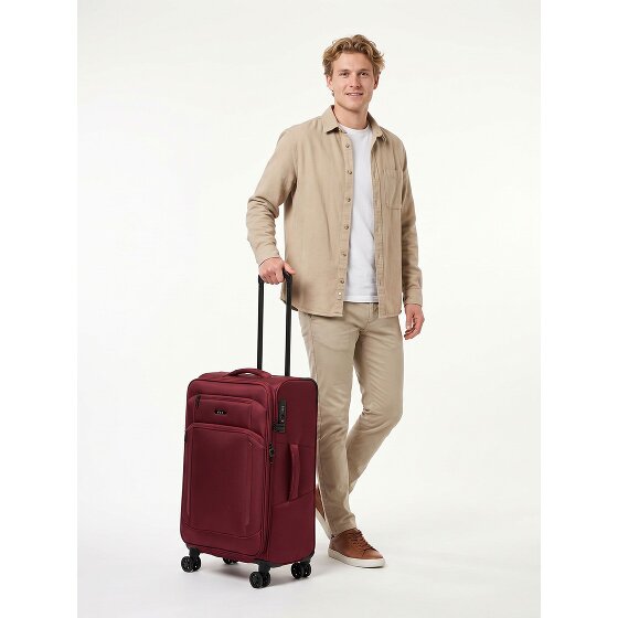 d&n Travel Line 9804 4 Rollen Trolley M 68 cm mit Dehnfalte