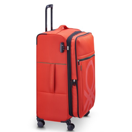 Delsey Paris x United Colors of Benetton Color Block 4-Rollen Trolley 77cm mit Dehnfalte