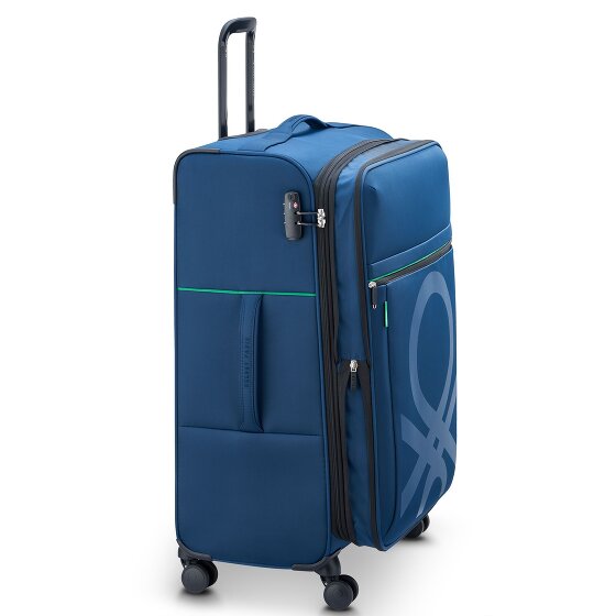 Delsey Paris x United Colors of Benetton Color Block 4-Rollen Trolley 77cm mit Dehnfalte