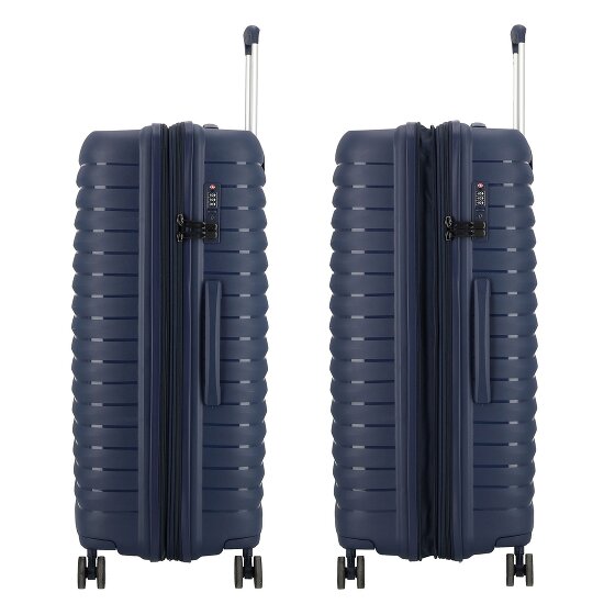 d&n Travel Line 4500 4 Rollen Trolley L 75 cm mit Dehnfalte