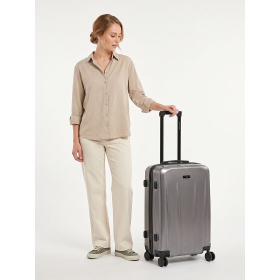 Police New York 4 Rollen Trolley M 62 cm mit Dehnfalte