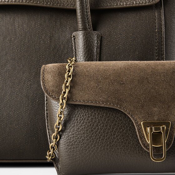 Coccinelle Double Beat Schultertasche Leder 33 cm