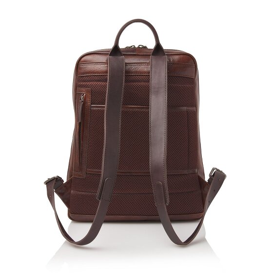 Castelijn & Beerens Rien Business-Rucksack RFID Schutz Leder 40 cm Laptopfach