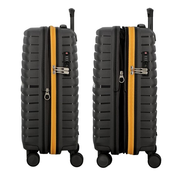 Jump Xwave 4 Rollen Kabinentrolley 55 cm mit Dehnfalte