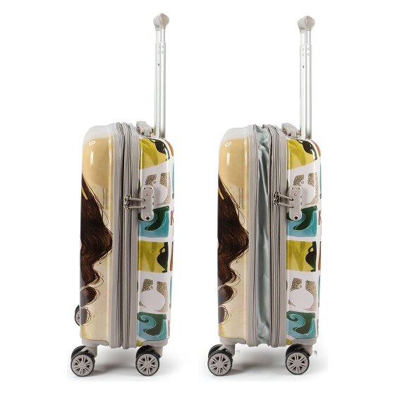 Anekke Muse 4 Rollen Kabinentrolley 55 cm mit Dehnfalte