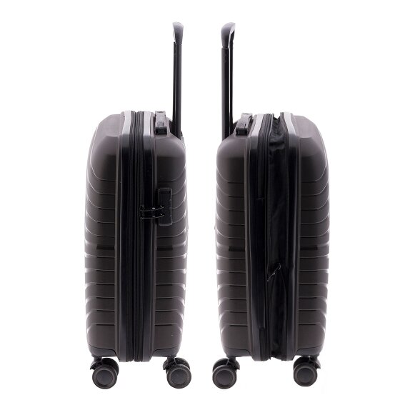 Gladiator 3400 4 Rollen Kabinentrolley 55 cm mit Dehnfalte