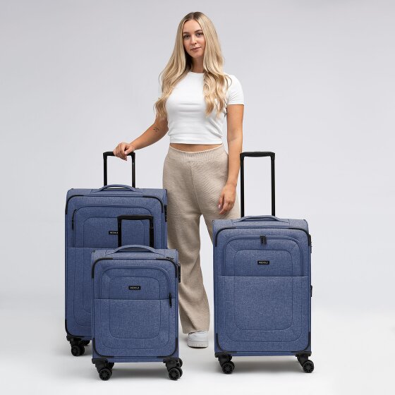 Redolz Essentials 12 THREE SET 4 Rollen Kofferset 3-teilig mit Dehnfalte