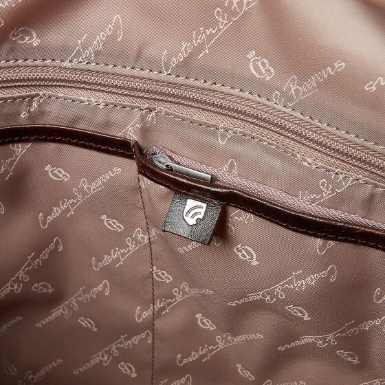 Castelijn & Beerens Rien Schultertasche RFID Schutz Leder 40 cm Laptopfach