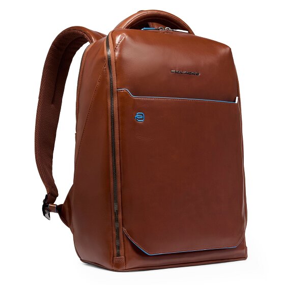 Piquadro Blue Square Daypack RFID Schutz Leder 39 cm Laptopfach