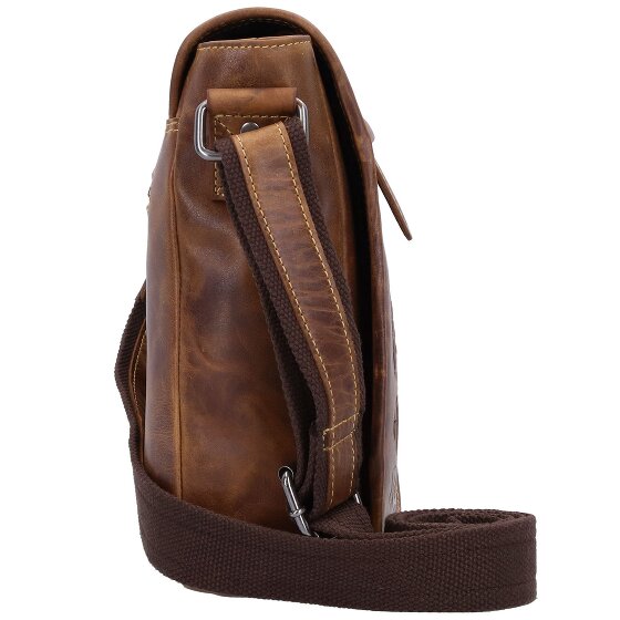 Greenburry Vintage Cafe-Racer Umhängetasche Leder 23 cm