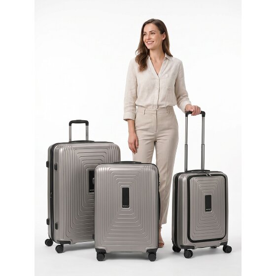 Redolz Essentials 14 4 Rollen Kofferset 3-teilig mit Dehnfalte