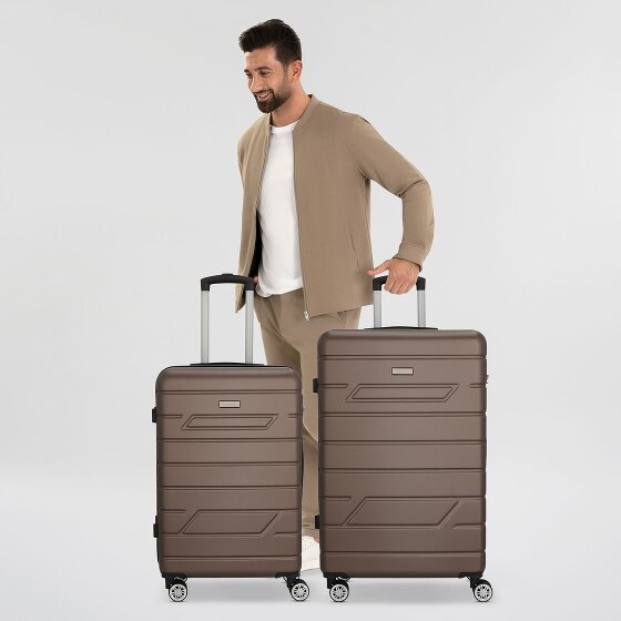 Nowi Bergamo 4 Rollen Kofferset 2-teilig