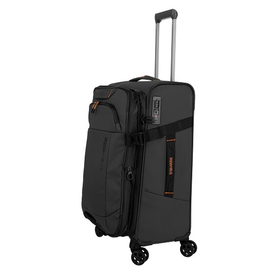 Travelite Briize 4 Rollen Trolley M 67 cm mit Dehnfalte