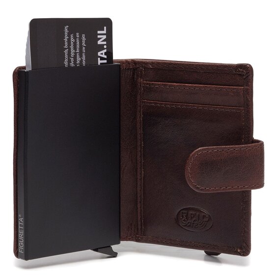 The Chesterfield Brand Prague Kreditkartenetui RFID Schutz Leder 7 cm