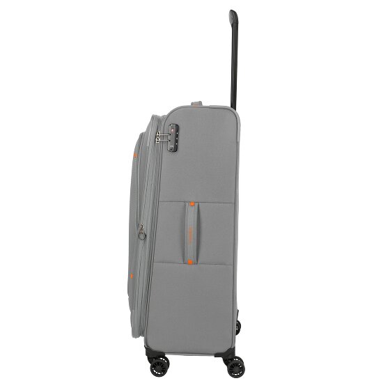 Travelite Umbria 4 Rollen Trolley L 77 cm mit Dehnfalte