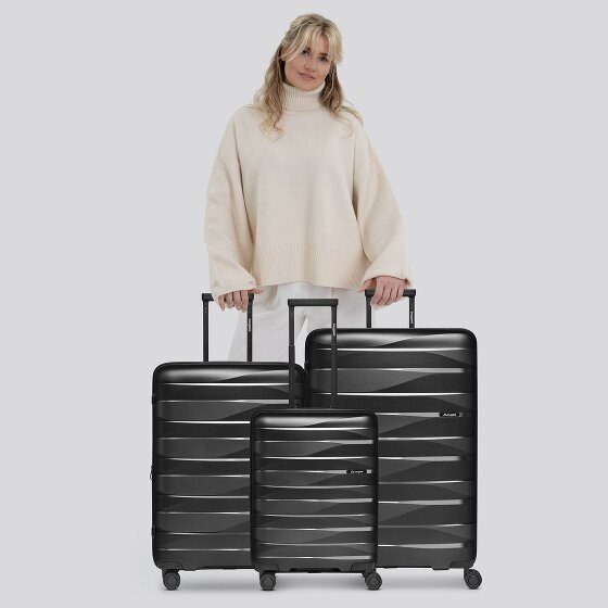 Bergpfeil Travel 4-Rollen Kofferset 3-tlg. mit Dehnfalte