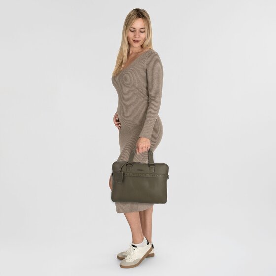 Burkely Minimal Mason Aktentasche Leder 41 cm Laptopfach