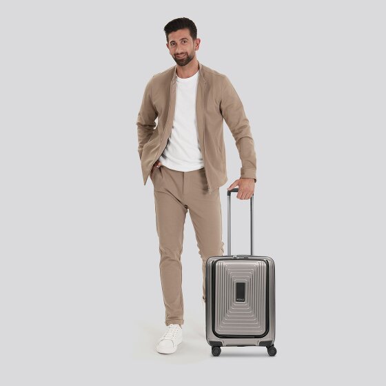 Redolz Essentials 14 4 Rollen Kabinentrolley S 55 cm Laptopfach mit Dehnfalte