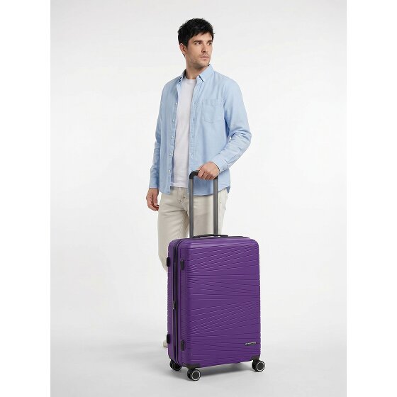 Franky Dallas 3.0 4 Rollen Trolley M 65 cm mit Dehnfalte