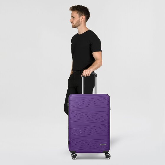 Franky Dallas 3.0 4 Rollen Trolley M 65 cm mit Dehnfalte