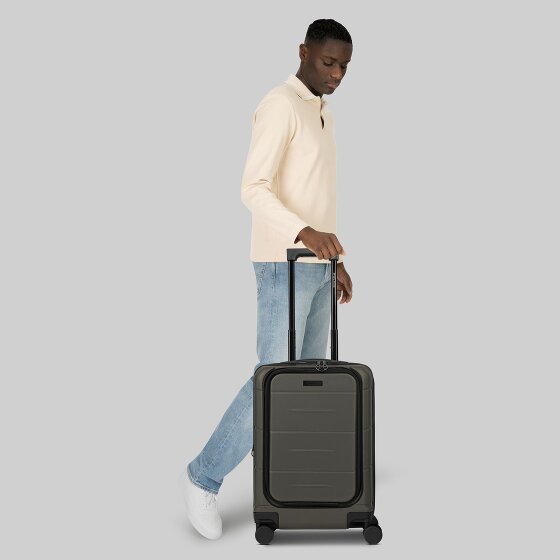 Police London 4 Rollen Kabinentrolley 55 cm Laptopfach mit Dehnfalte