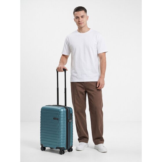 Pactastic Collection 04 THE CABIN + 4 Rollen Kabinentrolley S 55 cm mit Dehnfalte