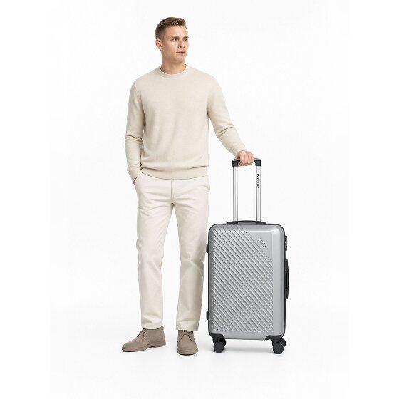 Check.In Paradise 2.0 4 Rollen Trolley M 68 cm mit Dehnfalte