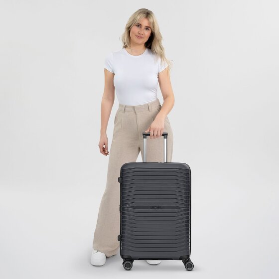 Stratic Shine 4 Rollen Trolley 65 cm mit Dehnfalte