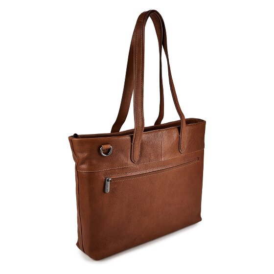 Plevier Catz Aktentasche RFID Schutz Leder 43 cm Laptopfach