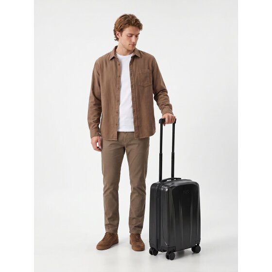 Police New York 4 Rollen Kabinentrolley S 54 cm mit Dehnfalte