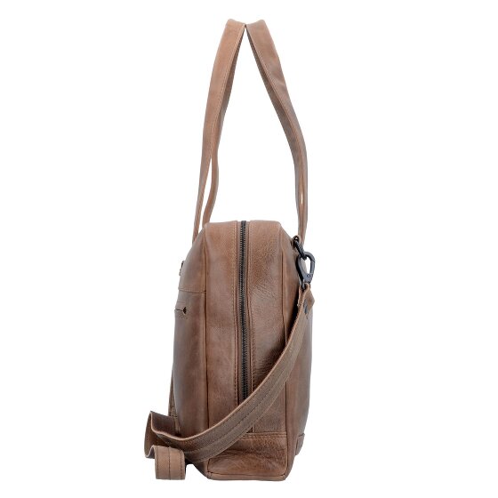 Plevier Pure Schultertasche Leder 43 cm Laptopfach