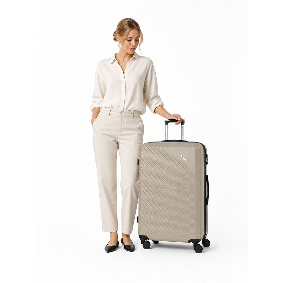 Check.In Paradise 2.0 4 Rollen Trolley L 78 cm mit Dehnfalte