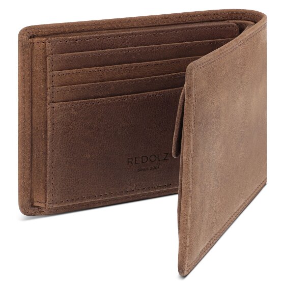 Redolz Leather Essentials QF Geldbörse RFID Leder 12 cm