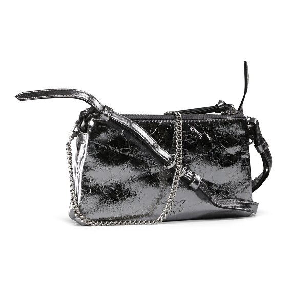 PINKO Double Mini Clutch Tasche Leder 20 cm