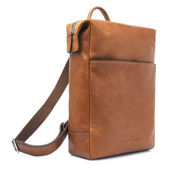 Castelijn & Beerens Laurens Daypack RFID Schutz Leder 41 cm Laptopfach