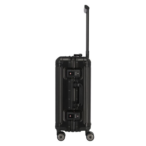 Travelite Next 4-Rollen Kabinentrolley Aluminium 55 cm