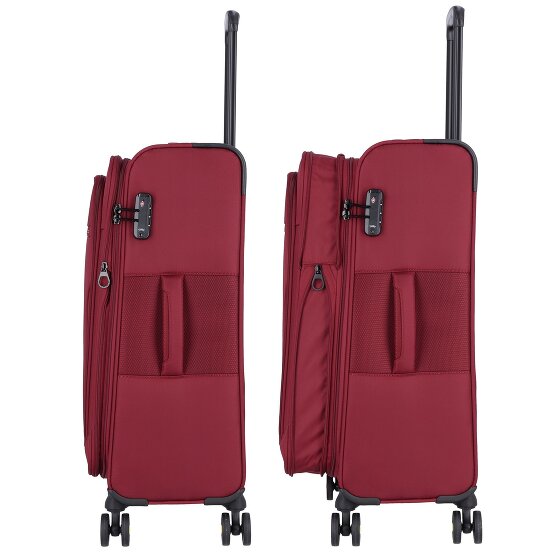d&n Travel Line 9704 4 Rollen Trolley M 68 cm mit Dehnfalte