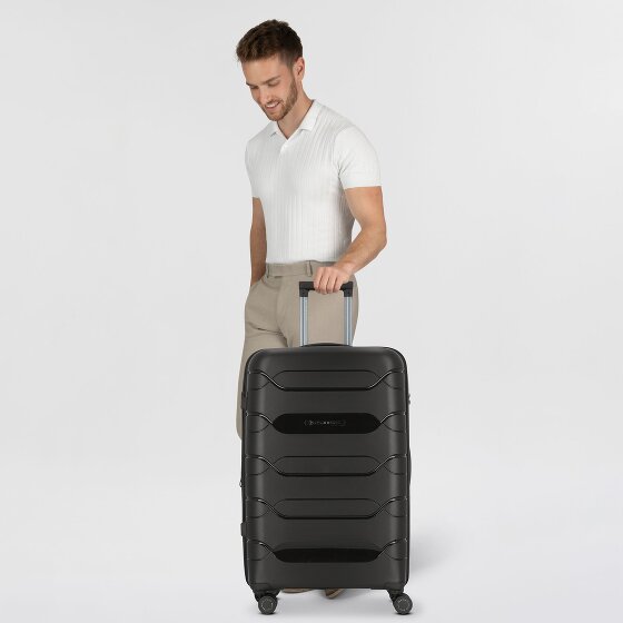 Polestream Strz by Asteroid 4 Rollen Trolley L 74 cm mit Dehnfalte