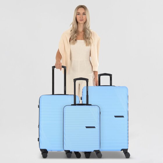 Cocoono Larnaka 4 Rollen Kofferset 3-teilig mit Dehnfalte