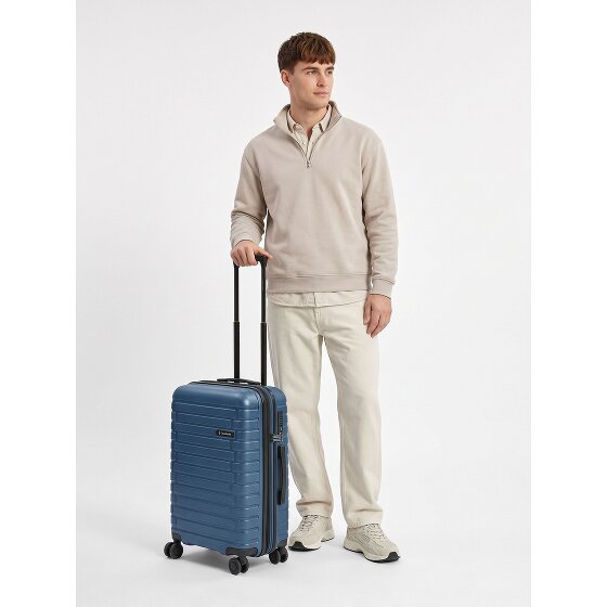 Pactastic Collection 04 THE CABIN + 4 Rollen Kabinentrolley S 55 cm mit Dehnfalte