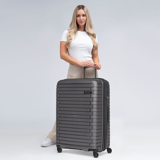 Pactastic Collection 04 THE LARGE + 4 Rollen Trolley L 75 cm mit Dehnfalte